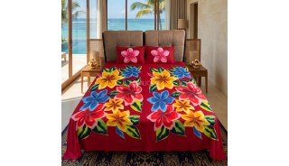 Rayon Bedsheet Hand Painted Made in Bali